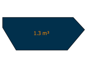 Container: 1,3m²
